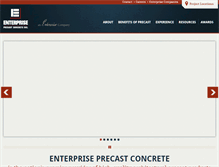 Tablet Screenshot of enterpriseprecast.com